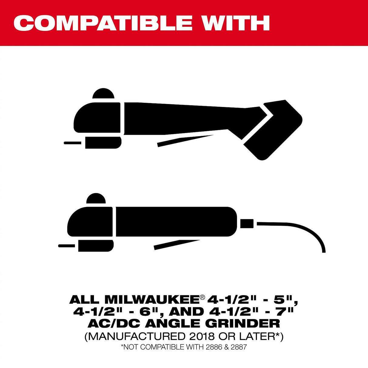 Milwaukee 49-40-6200 4-1/2" to 5" Surface Grinding Dust Shroud for Angle Grinders - 2