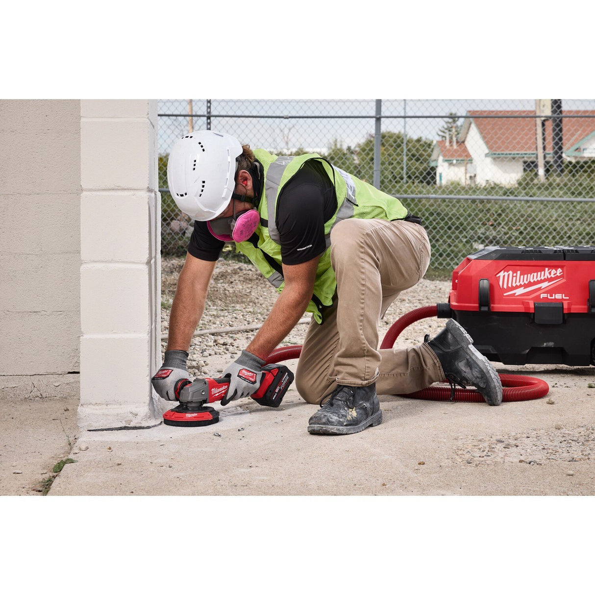 Milwaukee 49-40-6200 4-1/2" to 5" Surface Grinding Dust Shroud for Angle Grinders - 7