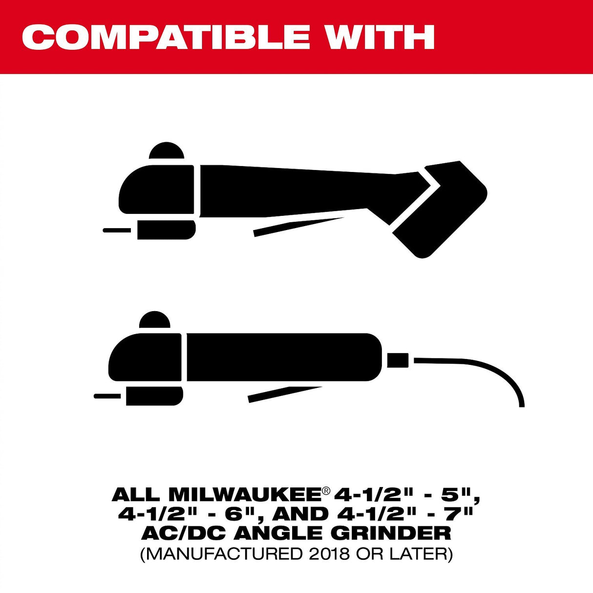 Milwaukee 49-40-6205 5 in. Cutting Dust Shroud for 4-1/2 in. to 7 in. AC/DC Angle Grinders - 2