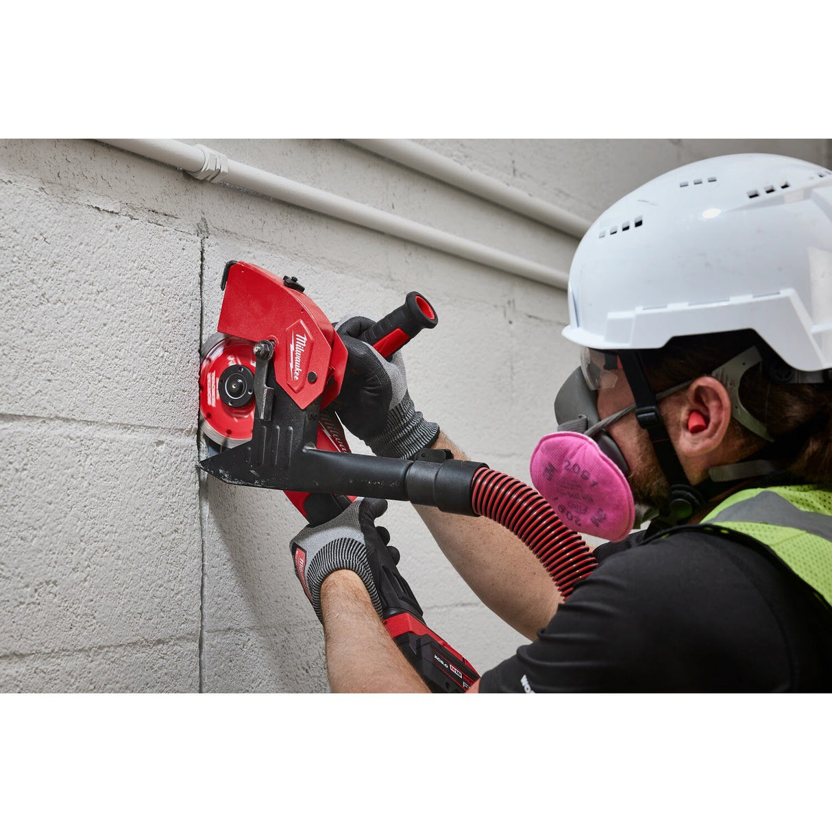 Milwaukee 49-40-6215 6 in. Tuckpointing Dust Shroud Grinder Attachment for 4-1/2 in. to 7 in. AC/DC Angle Grinders - 6