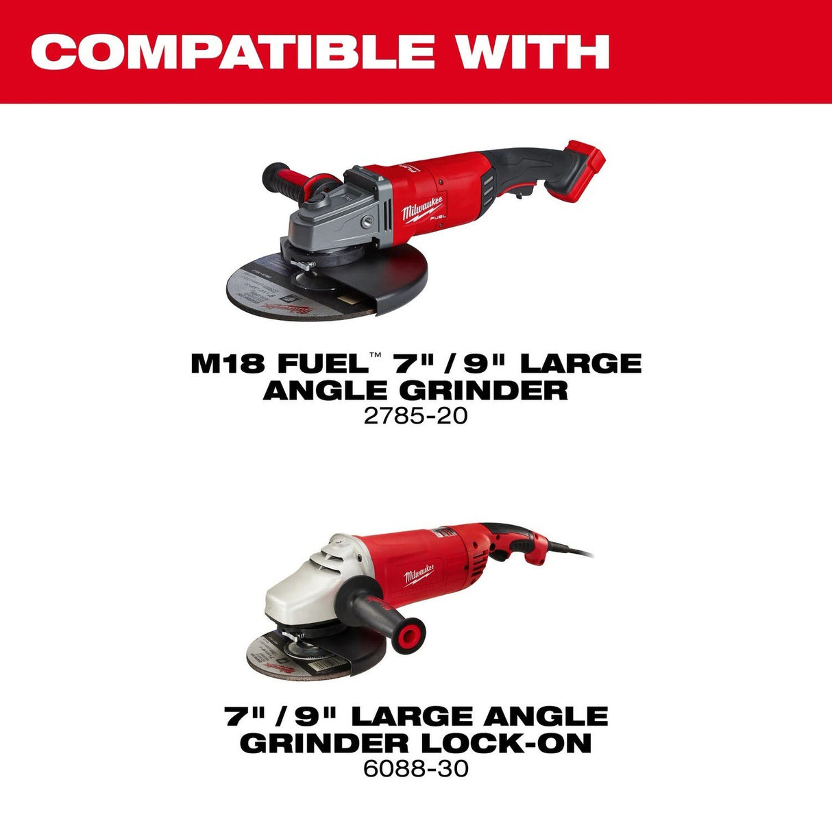 Milwaukee 49-40-6220 7 in./9 in. Surface Grinding Dust Shroud for Dust Collection and OSHA Table 1 Compliance - 2