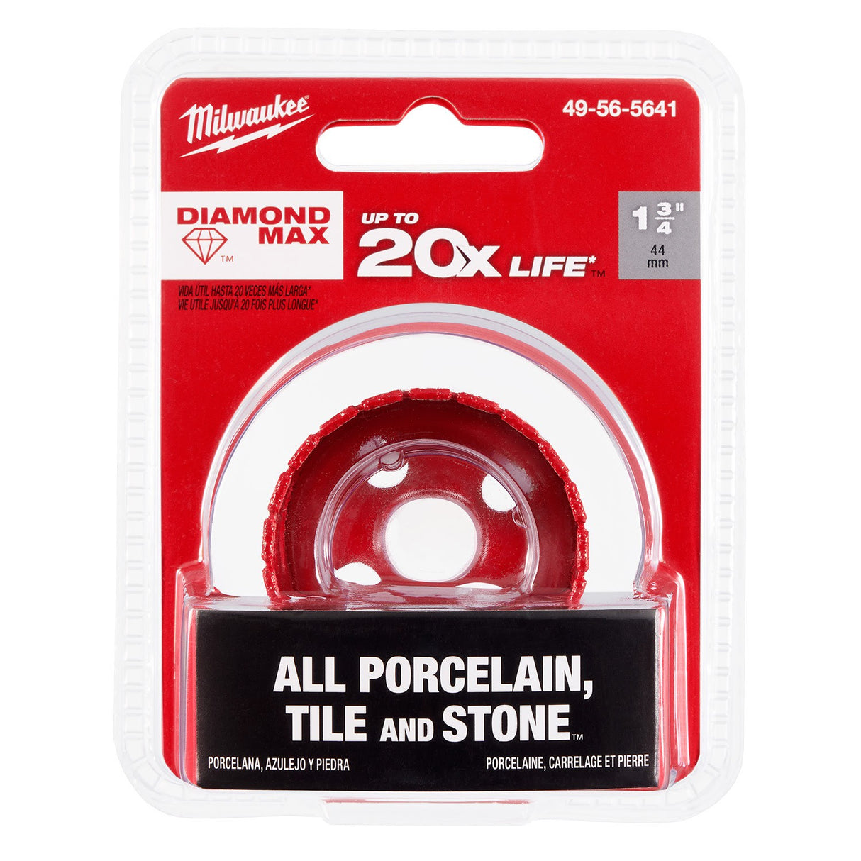 Milwaukee 49-56-5641 1-3/4" Diamond Max Hole Saw - 9