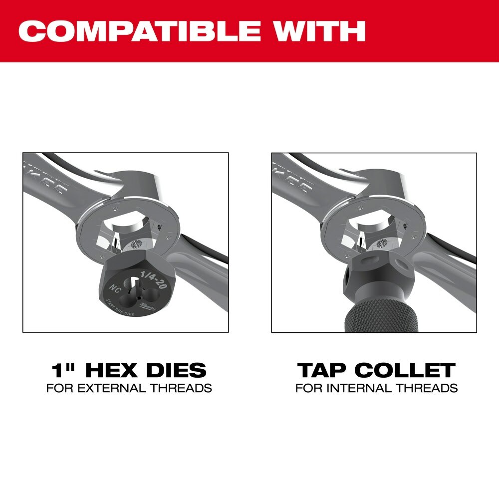 Milwaukee 49-57-5002 Hex-LOK 2-in-1 Tap and Die Threading Handle - 2