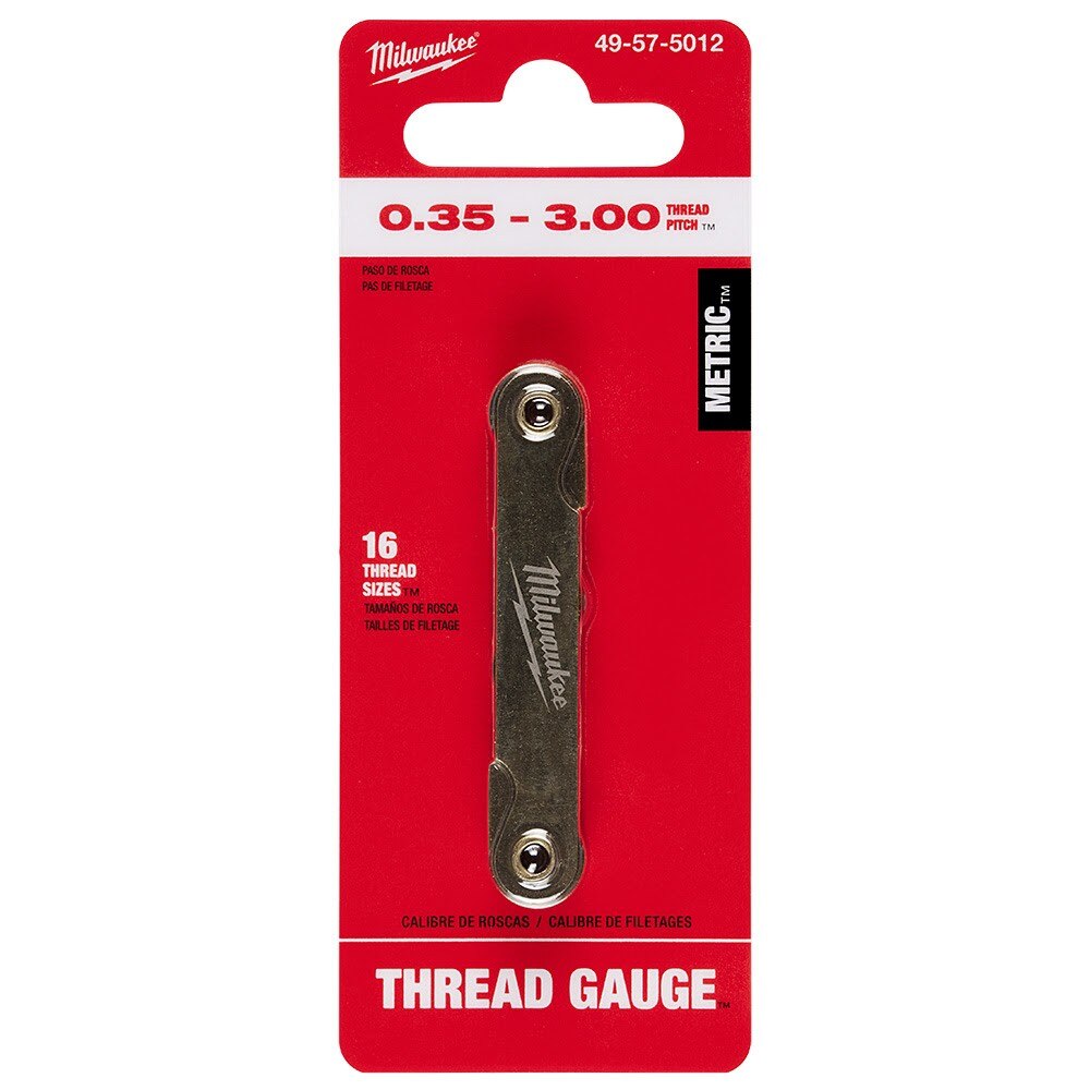 Milwaukee 49-57-5012 0.35-3.00 mm Metric Thread Pitch Gauge - 4