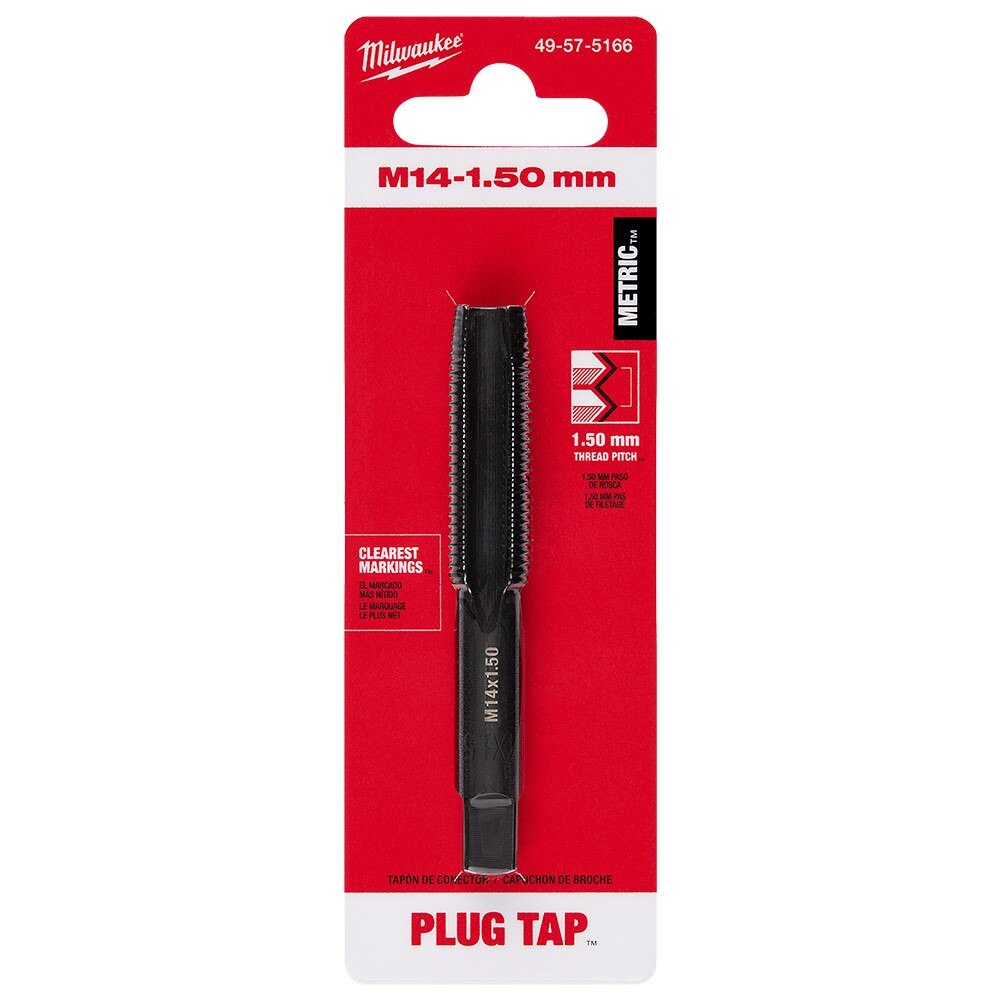 Milwaukee 49-57-5166 M14-1.50 mm Straight Flute Plug Tap - 9