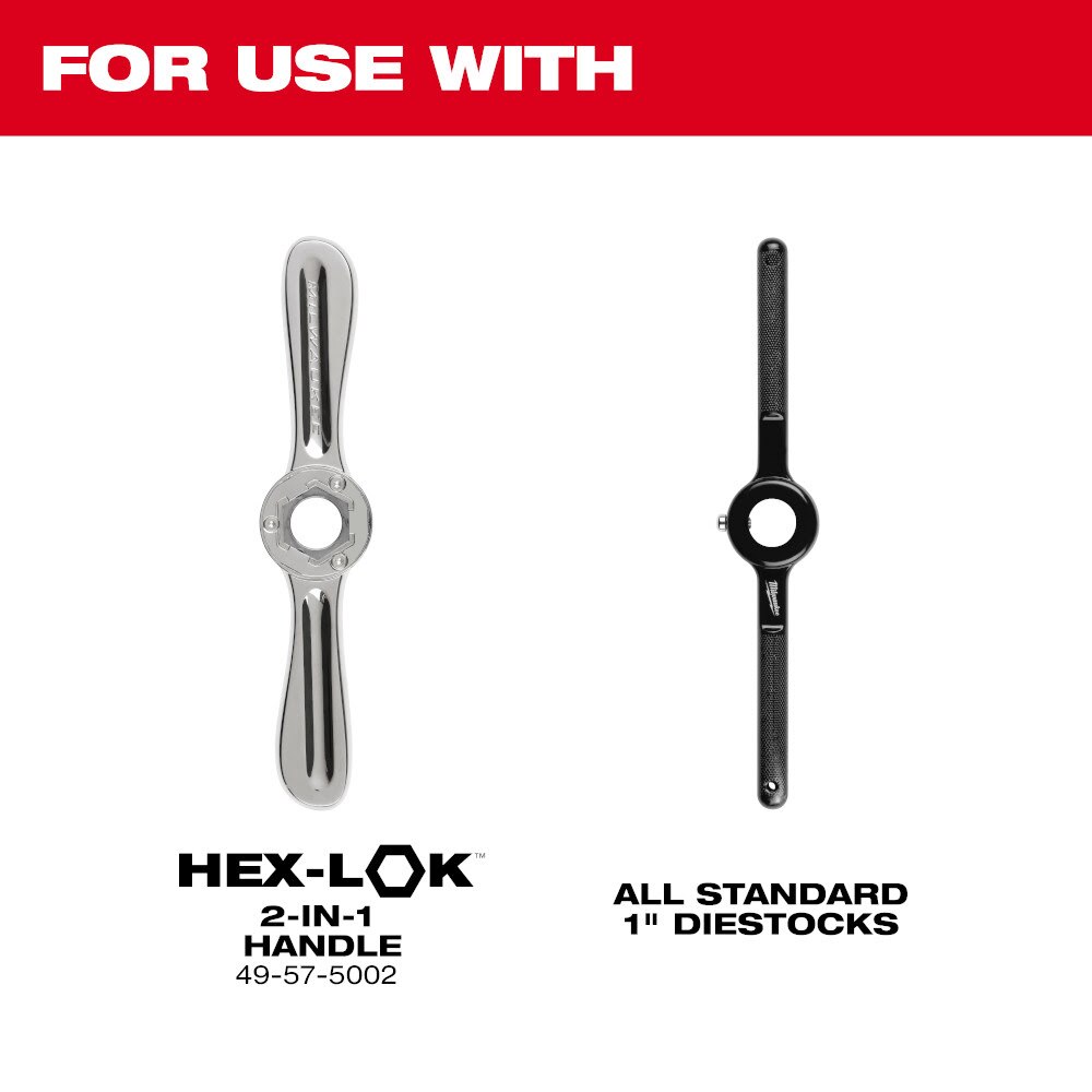 Milwaukee 49-57-5355 7/16"-14 NC 1-Inch Hex Threading Die - 4