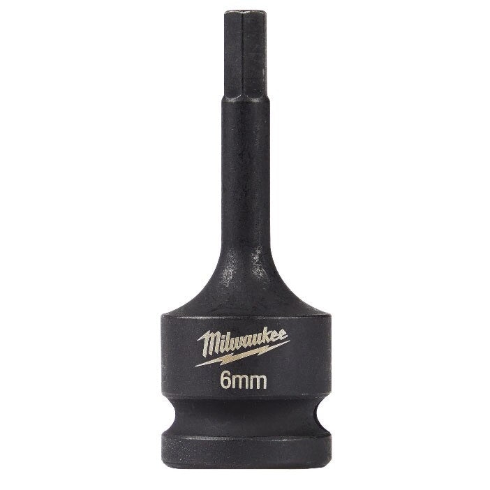 Milwaukee 49-66-5146 Shockwave Lineman's 1/2" Drive - 6mm Hex Bit Socket
