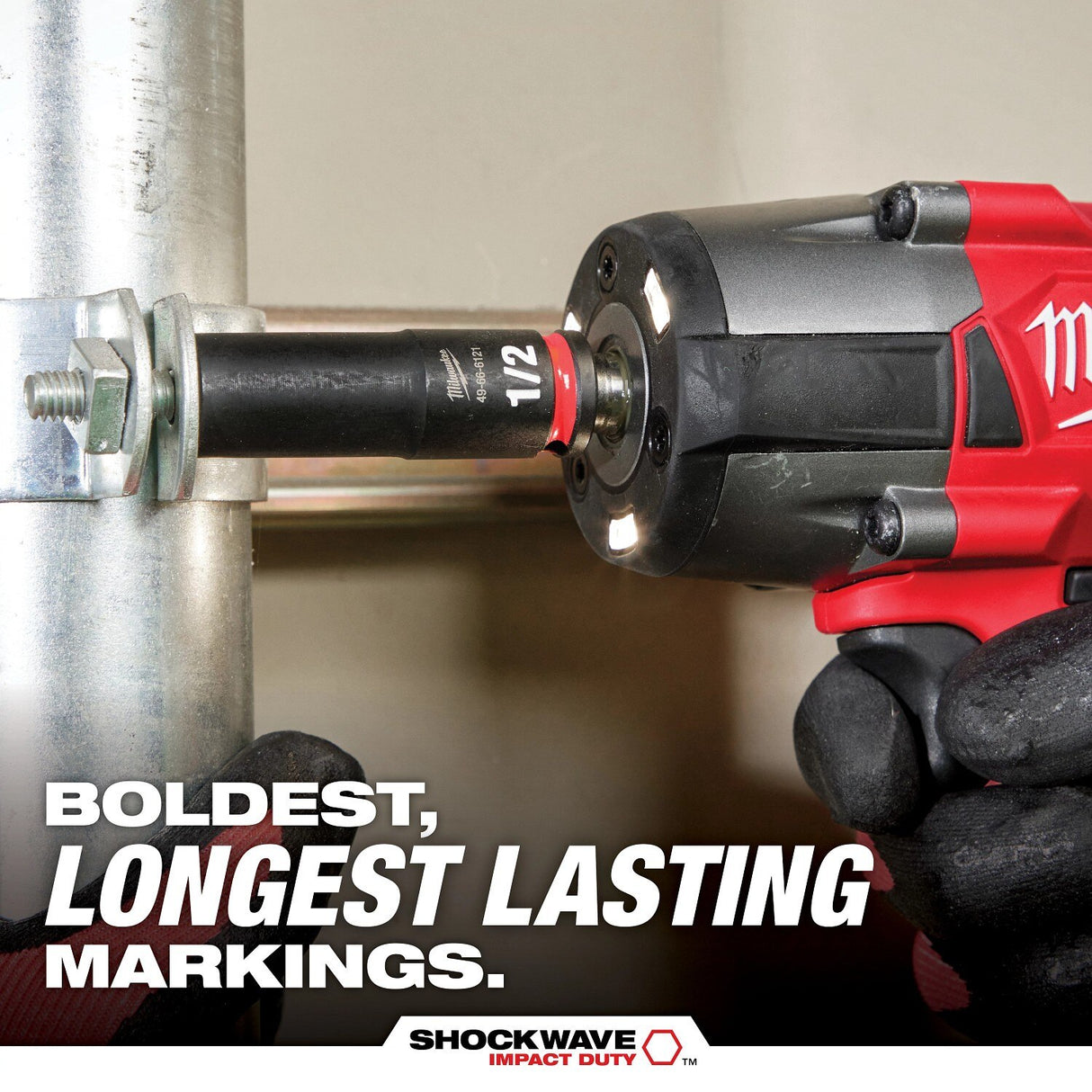 Milwaukee 49-66-6000 SHOCKWAVE Impact Duty 1/4" Drive 3/16" 6 Point SAE Impact Socket - 2