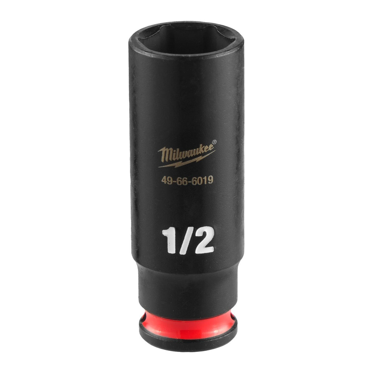 Milwaukee 49-66-6019 Shockwave Impact Duty 1/4" Drive 1/2" Deep 6 Point Impact Socket
