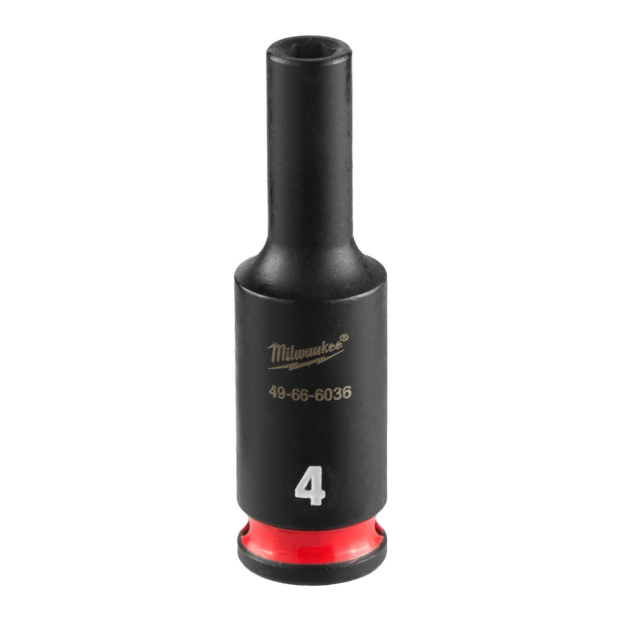 Milwaukee 49-66-6036 1/4" Drive 4 mm Deep 6 Point Impact Socket