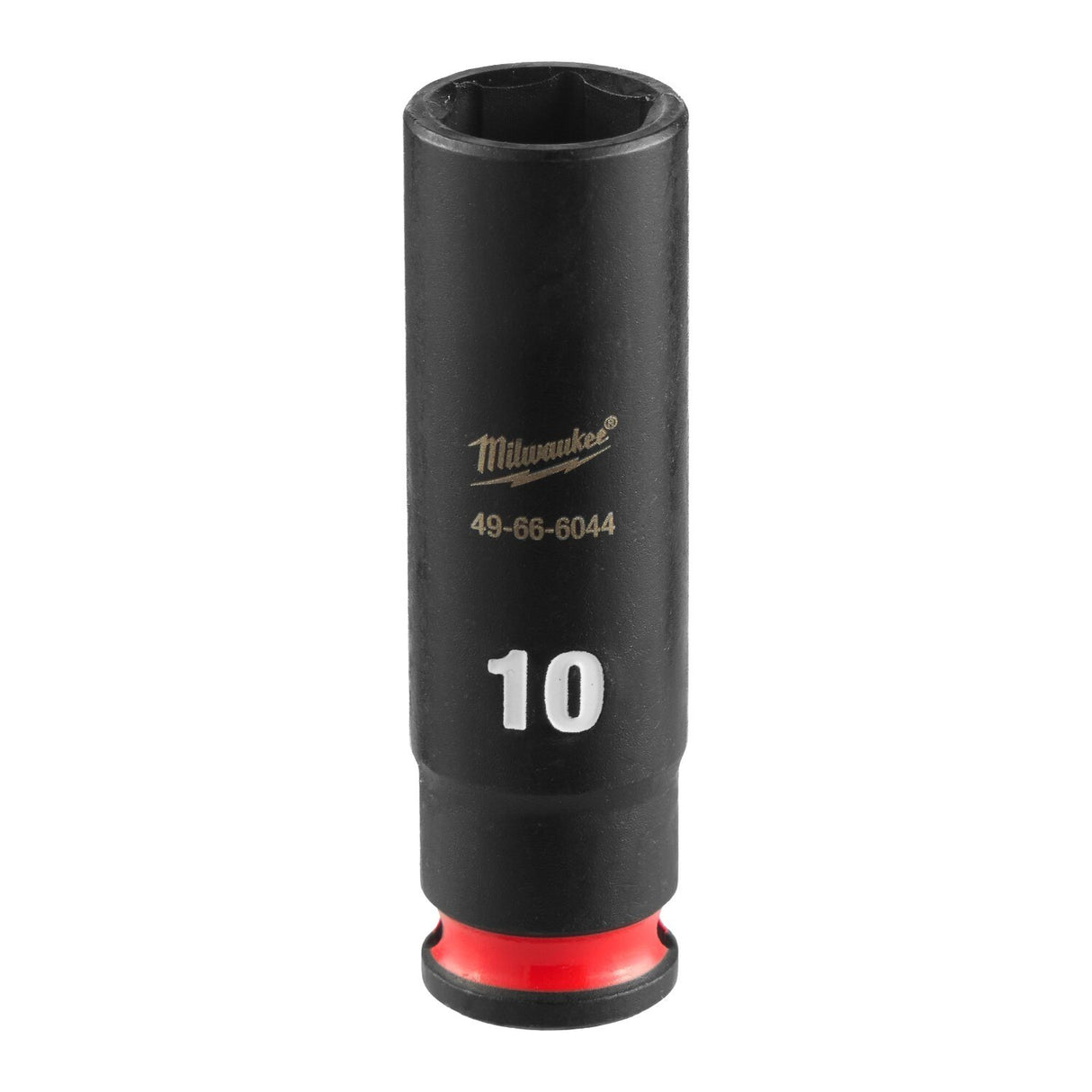 Milwaukee 49-66-6044 SHOCKWAVE 1/4" Drive 10 mm Deep 6 Point Impact Socket