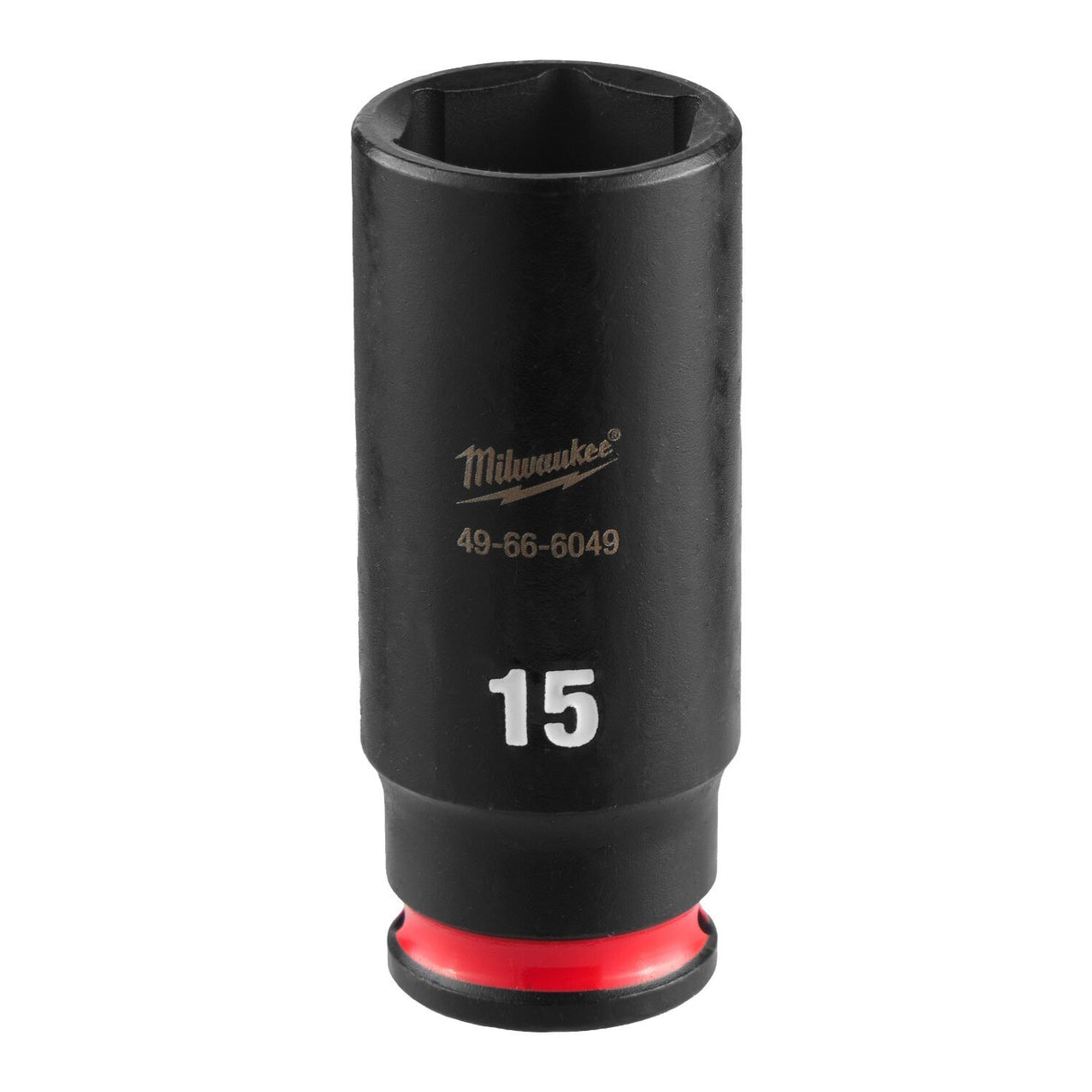 Milwaukee 49-66-6049 SHOCKWAVE Impact Duty 1/4" Drive 15 mm Deep 6 Point Socket