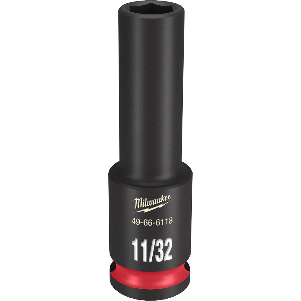 Milwaukee 49-66-6118 SHOCKWAVE Impact Duty™ 3/8"Drive 11/32" Deep 6 Point Socket