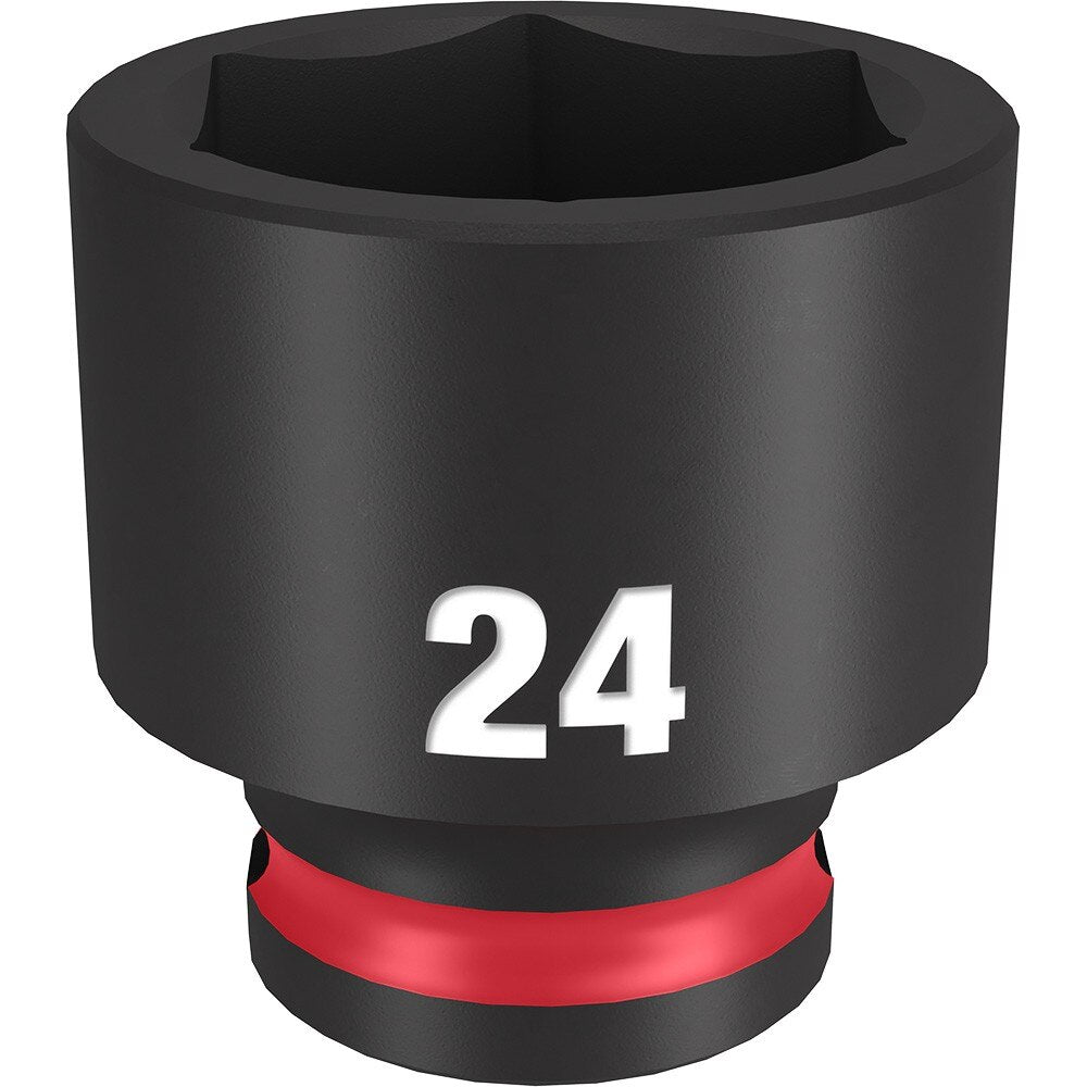 Milwaukee 49-66-6147 SHOCKWAVE Impact Duty™ 3/8"Drive 24MM Standard 6 Point Socket