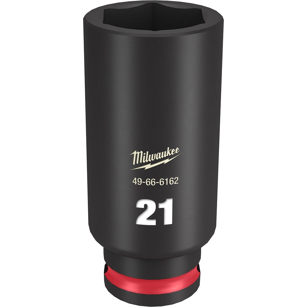 Milwaukee 49-66-6162 SHOCKWAVE Impact Duty™ 3/8"Drive 21MM Deep 6 Point Socket