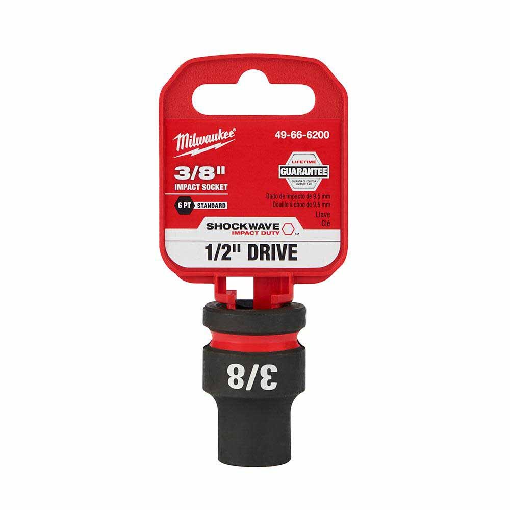 Milwaukee 49-66-6200 SHOCKWAVE Impact Duty™ 1/2"Drive 3/8" Standard 6 Point Socket