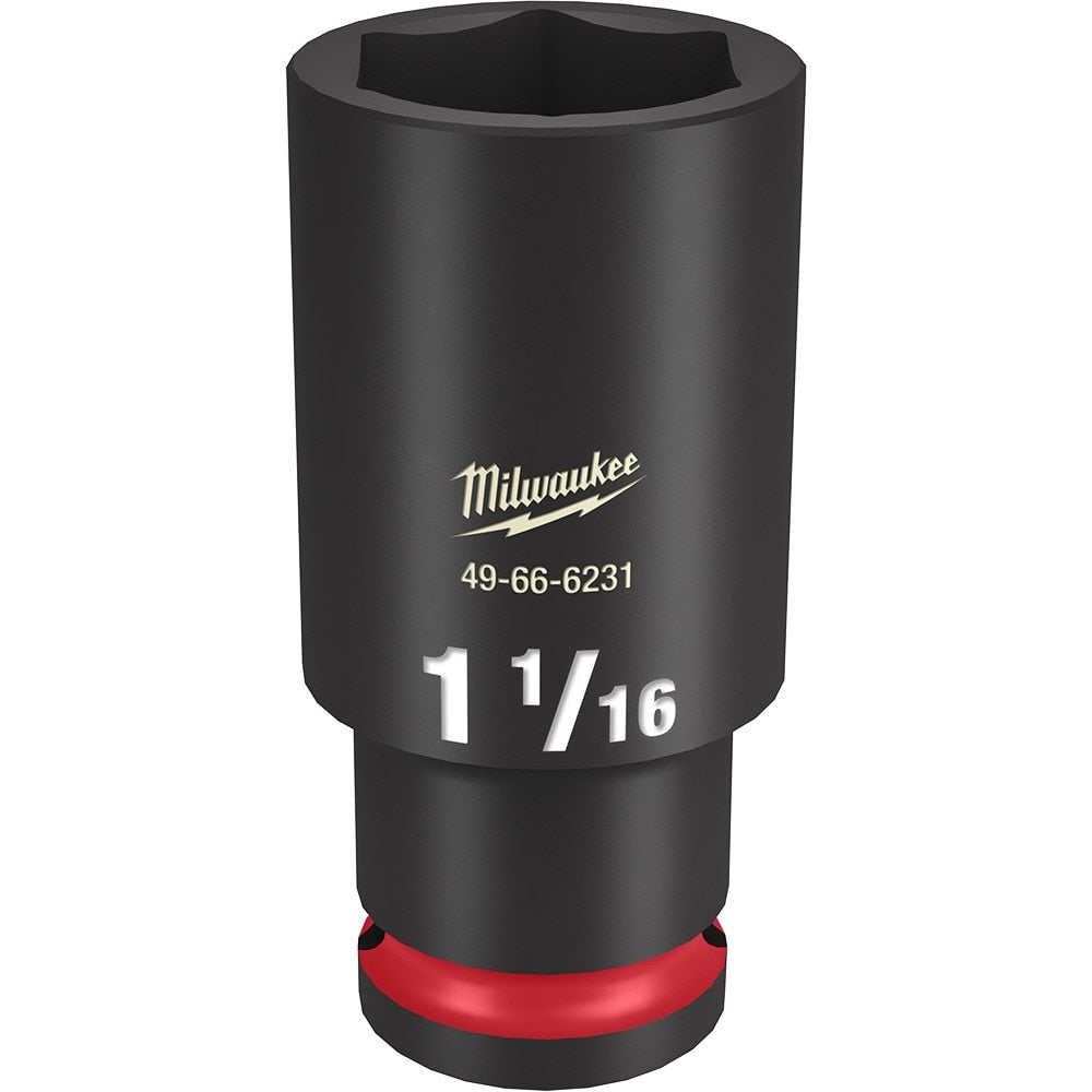 Milwaukee 49-66-6231 SHOCKWAVE Impact Duty™ 1/2"Drive 1-1/16" Deep 6 Point Socket