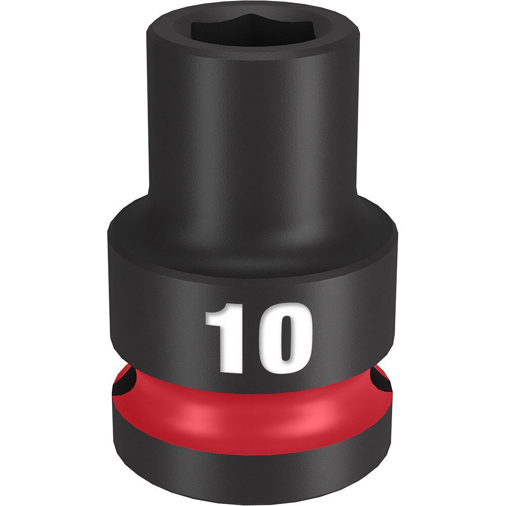 Milwaukee 49-66-6242 SHOCKWAVE Impact Duty™ 1/2"Drive 10MM Standard 6 Point Socket