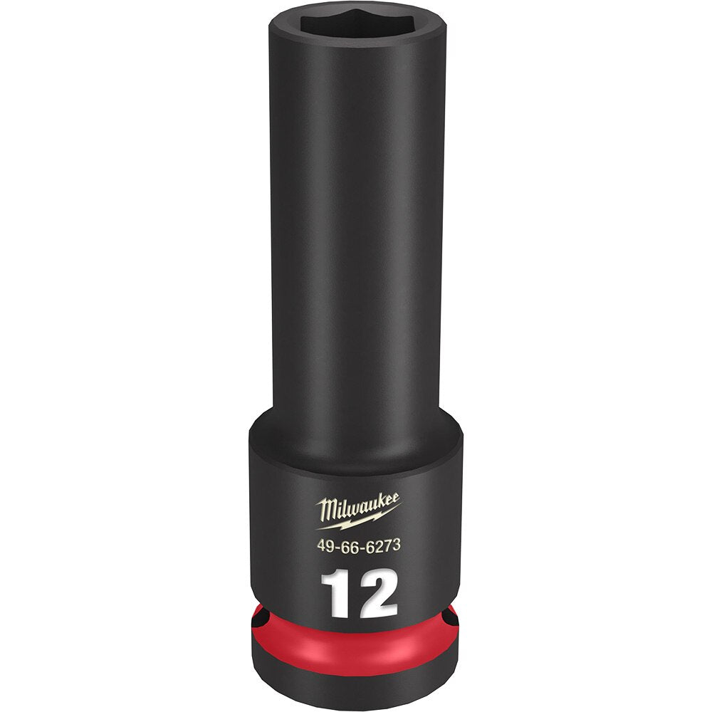 Milwaukee 49-66-6273 SHOCKWAVE Impact Duty™ 1/2"Drive 12MM Deep 6 Point Socket