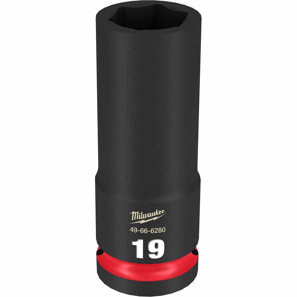 Milwaukee 49-66-6280 SHOCKWAVE Impact Duty™ 1/2"Drive 19MM Deep 6 Point Socket