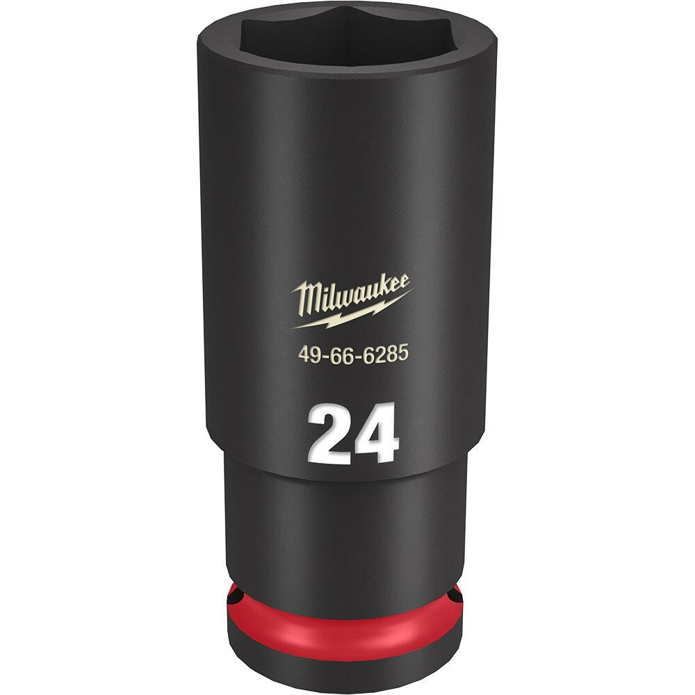Milwaukee 49-66-6285 SHOCKWAVE Impact Duty™ 1/2"Drive 24MM Deep 6 Point Socket
