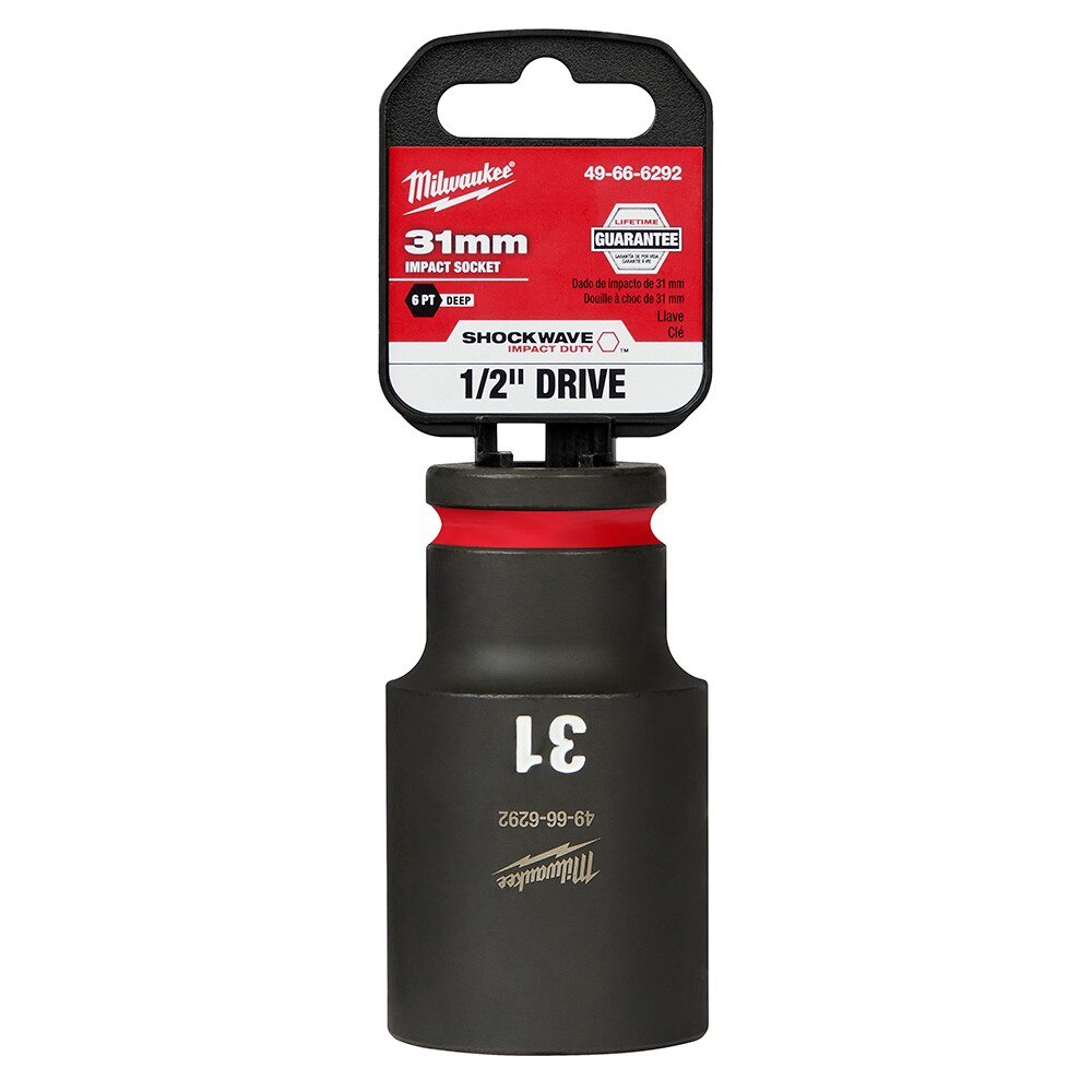 Milwaukee 49-66-6292 SHOCKWAVE Impact Duty™ 1/2"Drive 31MM Deep 6 Point Socket - 2