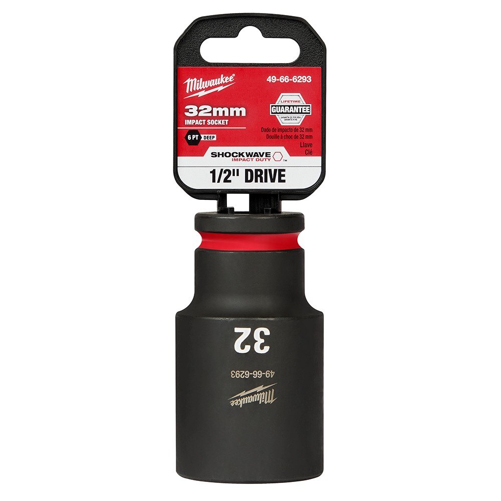 Milwaukee 49-66-6293 SHOCKWAVE Impact Duty™ 1/2"Drive 32MM Deep 6 Point Socket - 2