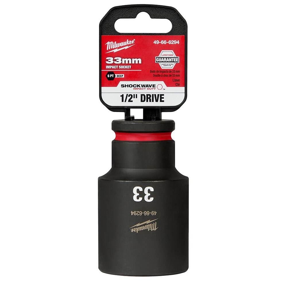 Milwaukee 49-66-6294 SHOCKWAVE Impact Duty™ 1/2"Drive 33MM Deep 6 Point Socket - 2