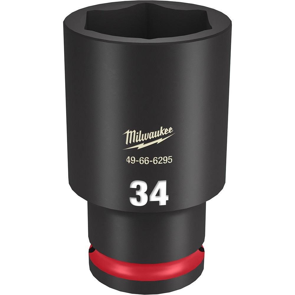 Milwaukee 49-66-6295 SHOCKWAVE Impact Duty™ 1/2"Drive 34MM Deep 6 Point Socket