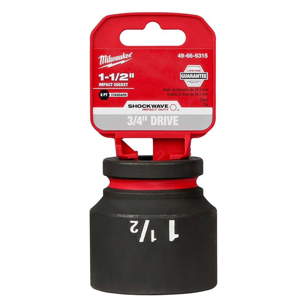 Milwaukee 49-66-6315 SHOCKWAVE Impact Duty™ 3/4"Drive 1-1/2" Standard 6 Point Socket