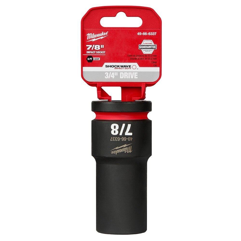 Milwaukee 49-66-6337 SHOCKWAVE Impact Duty™ 3/4"Drive 7/8" Deep 6 Point Socket - 2