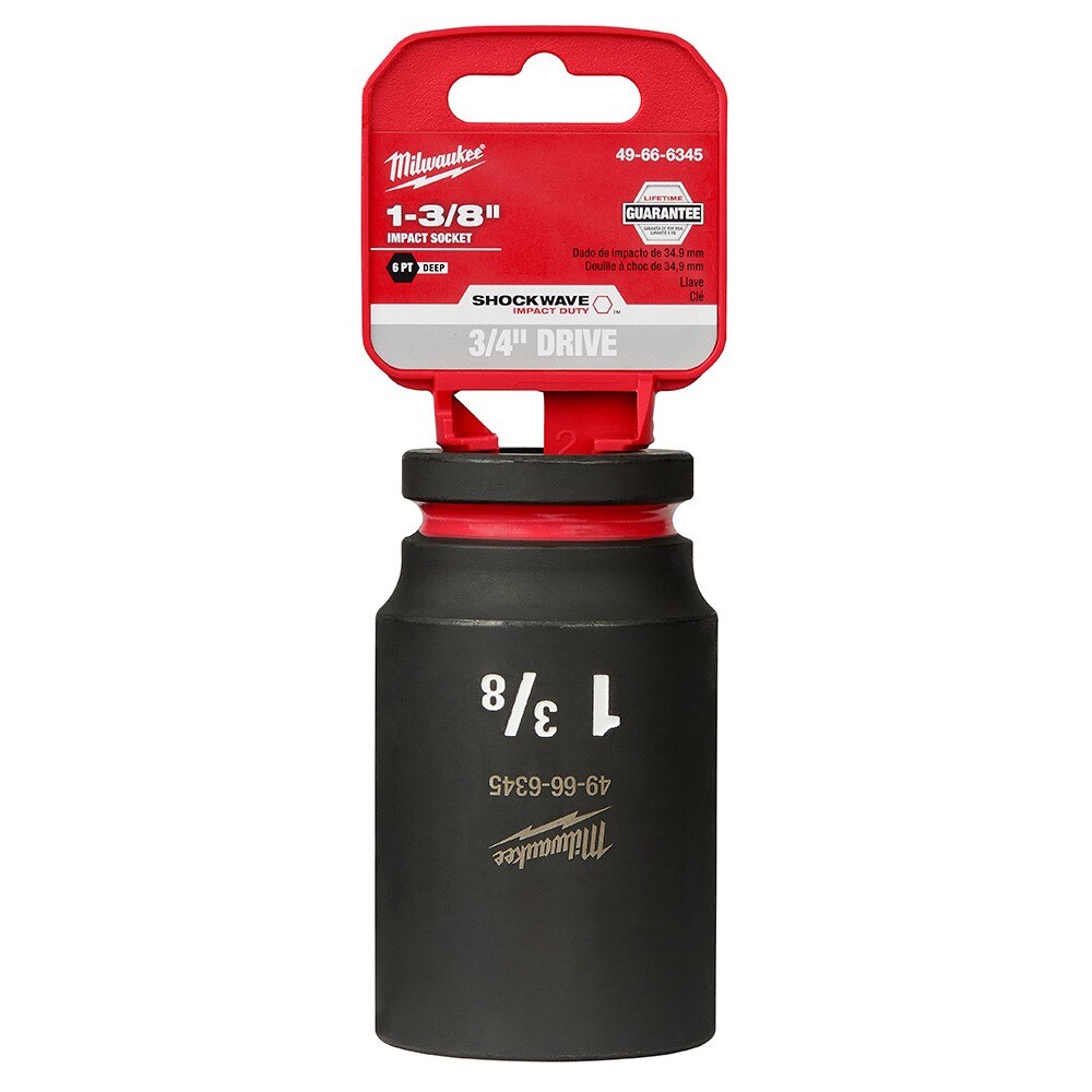 Milwaukee 49-66-6345 SHOCKWAVE Impact Duty™ 3/4"Drive 1-3/8" Deep 6 Point Socket - 2
