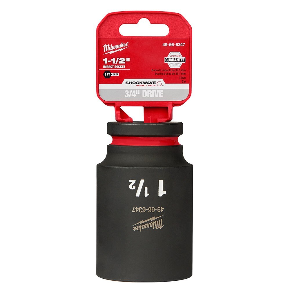 Milwaukee 49-66-6347 SHOCKWAVE Impact Duty™ 3/4"Drive 1-1/2" Deep 6 Point Socket