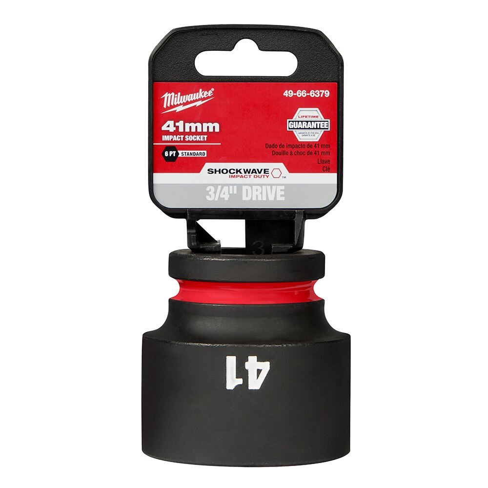 Milwaukee 49-66-6379 SHOCKWAVE Impact Duty™ 3/4"Drive 41MM Standard 6 Point Socket - 2