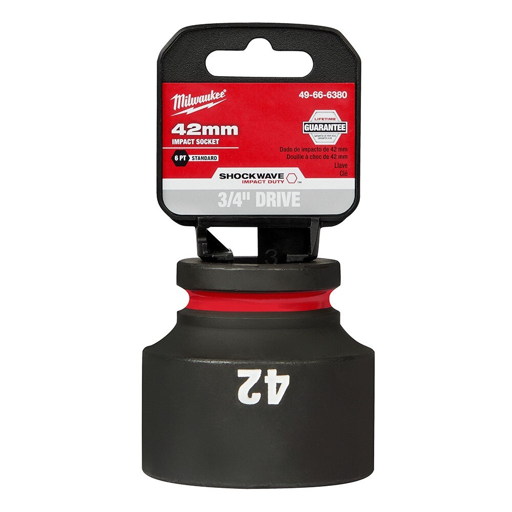 Milwaukee 49-66-6380 SHOCKWAVE Impact Duty™ 3/4"Drive 42MM Standard 6 Point Socket - 2