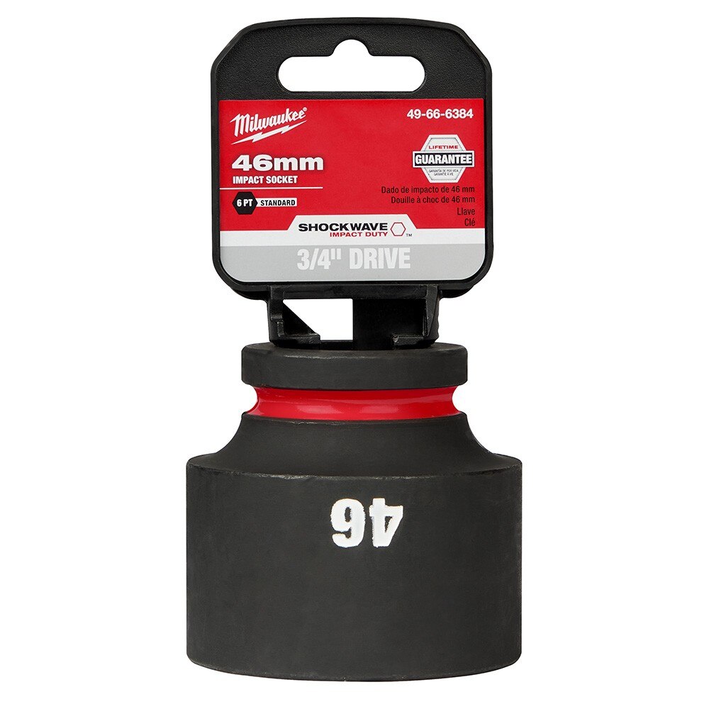 Milwaukee 49-66-6384 SHOCKWAVE Impact Duty™ 3/4"Drive 46MM Standard 6 Point Socket - 2