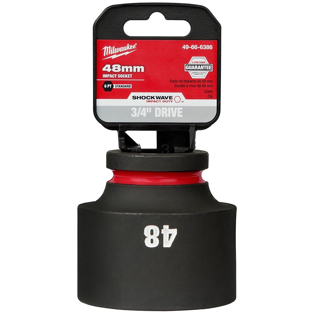 Milwaukee 49-66-6386 SHOCKWAVE Impact Duty™ 3/4"Drive 48MM Standard 6 Point Socket - 2