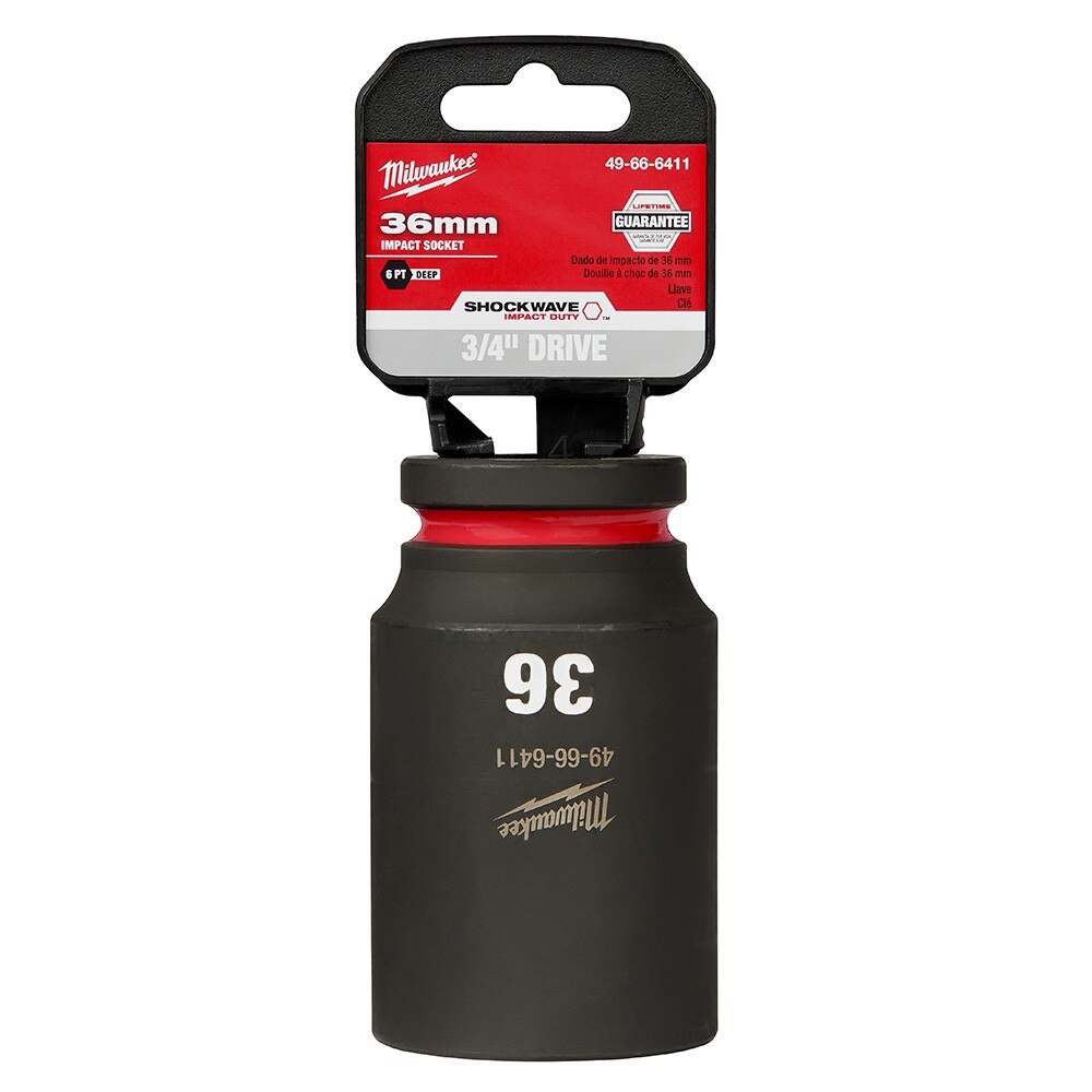 Milwaukee 49-66-6411 SHOCKWAVE Impact Duty™ 3/4"Drive 36MM Deep 6 Point Socket