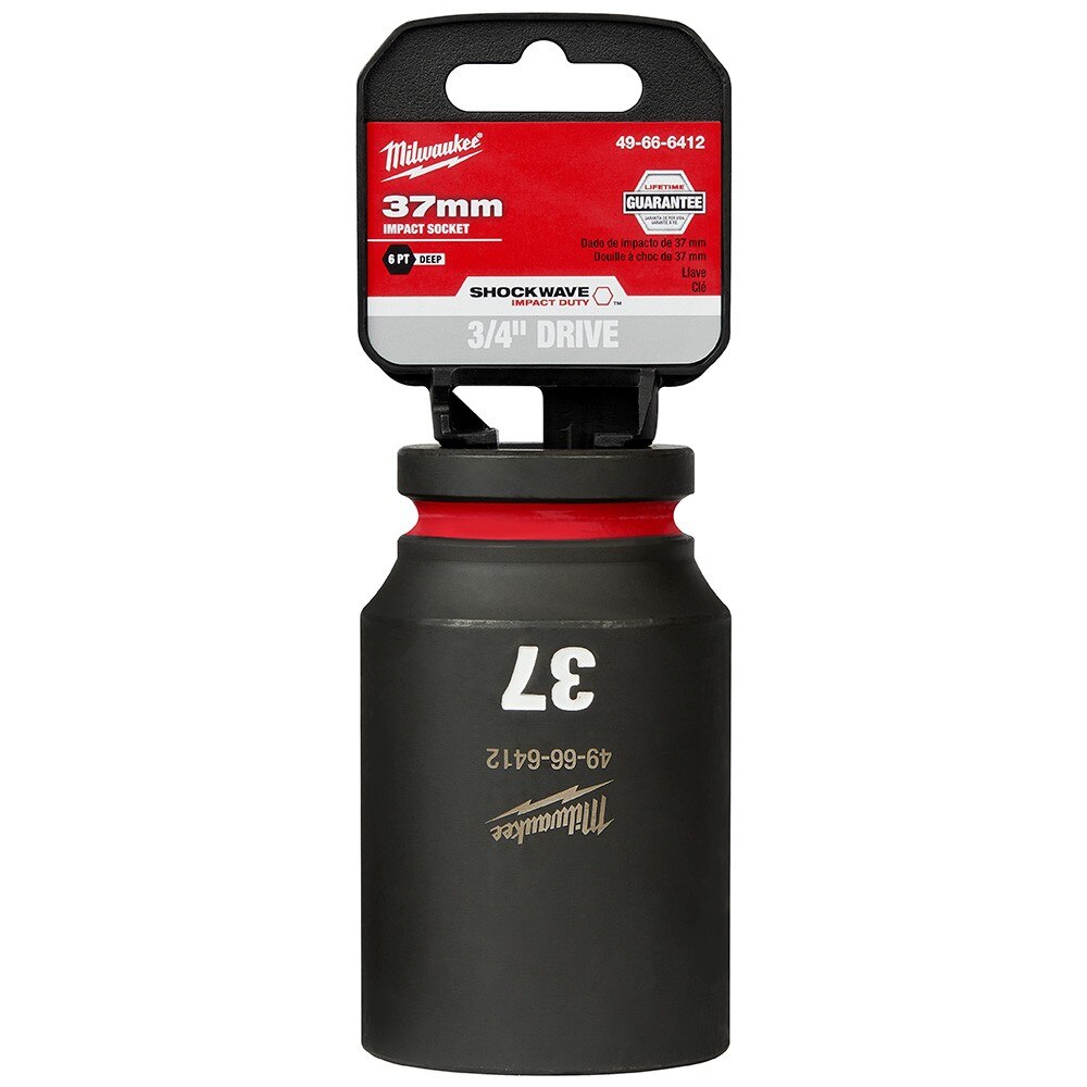 Milwaukee 49-66-6412 SHOCKWAVE Impact Duty™ 3/4"Drive 37MM Deep 6 Point Socket