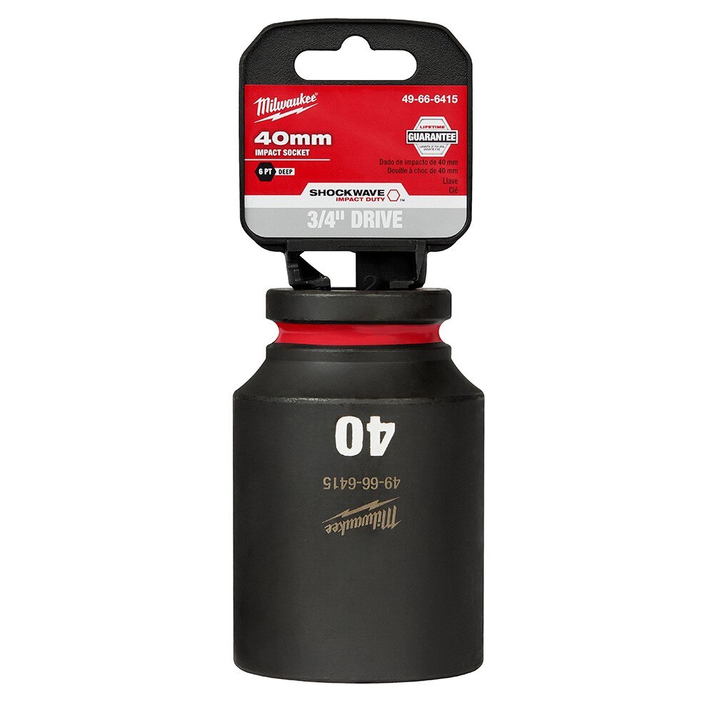 Milwaukee 49-66-6415 SHOCKWAVE Impact Duty™ 3/4"Drive 40MM Deep 6 Point Socket