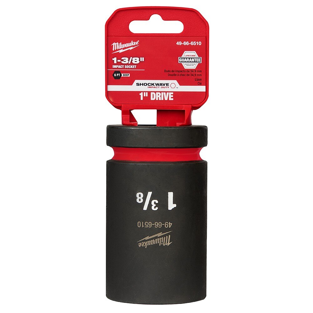 Milwaukee 49-66-6510 SHOCKWAVE Impact Duty™ 1"Drive 1-3/8" Deep 6 Point Socket - 2
