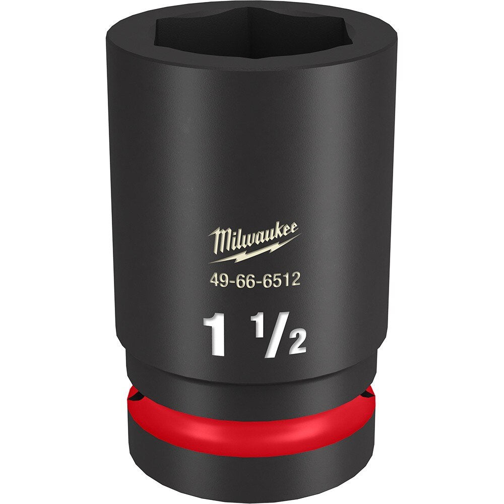 Milwaukee 49-66-6512 SHOCKWAVE Impact Duty™ 1"Drive 1-1/2" Deep 6 Point Socket