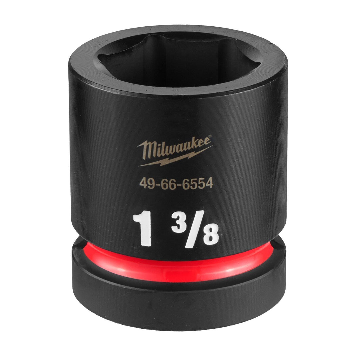 Milwaukee 49-66-6554 1" Drive 1-3/8" Standard 6 Point Impact Socket