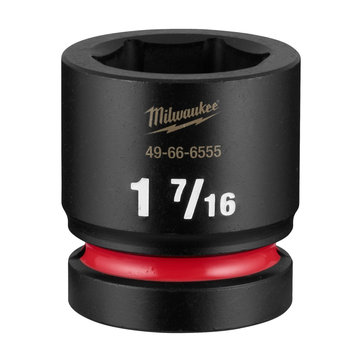 Milwaukee 49-66-6555 Shockwave Impact Duty 1" Drive 1-7/16" Standard 6 Point Socket