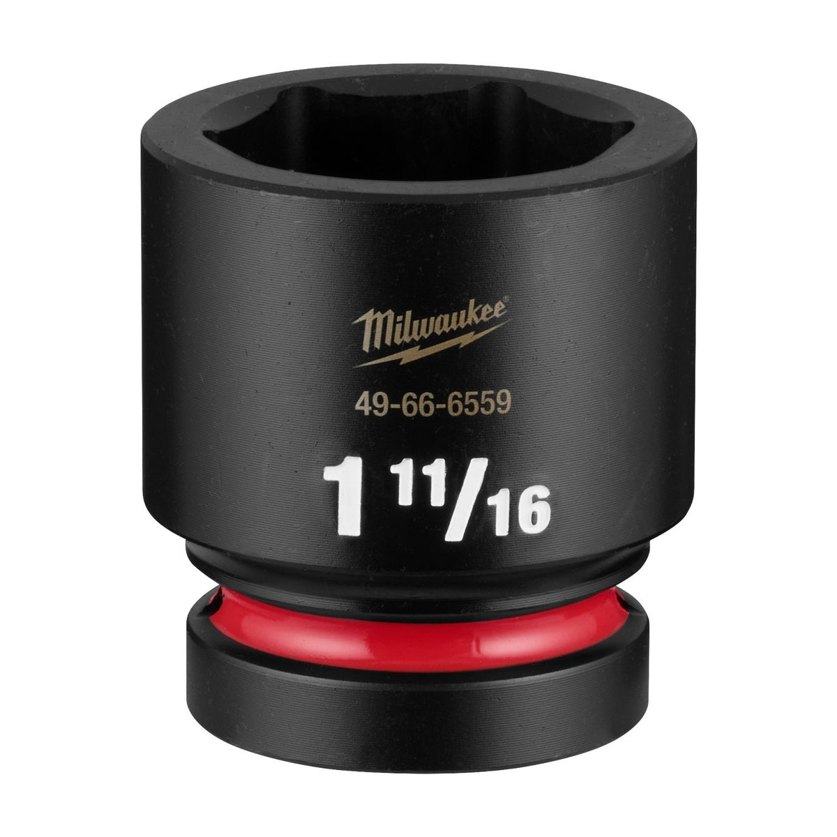 Milwaukee 49-66-6559 1" Drive 1-11/16" Standard 6 Point Impact Socket