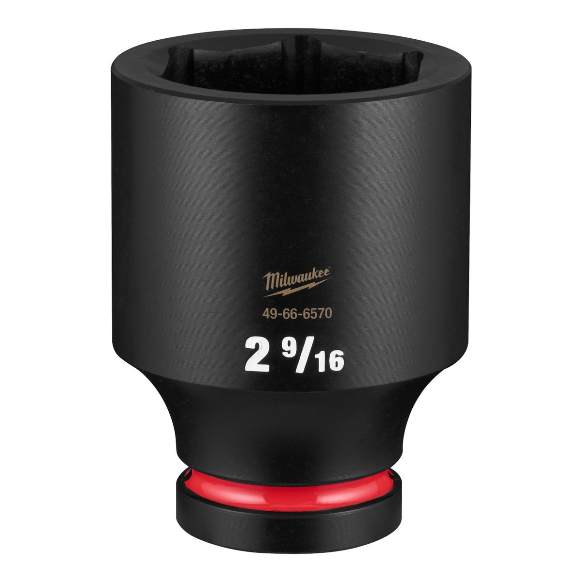 Milwaukee 49-66-6570 Shockwave 1" Drive 2-9/16" Deep 6 Point Impact Duty Socket