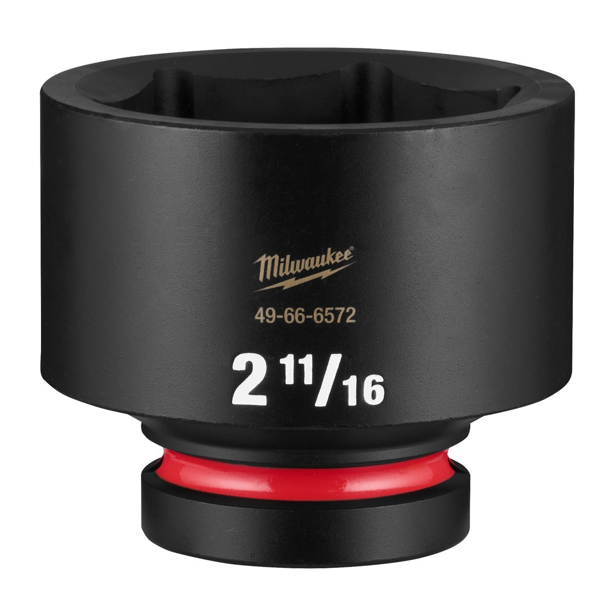 Milwaukee 49-66-6572 Shockwave 1" Drive 2-11/16" Standard 6 Point Socket for Impact Wrenches