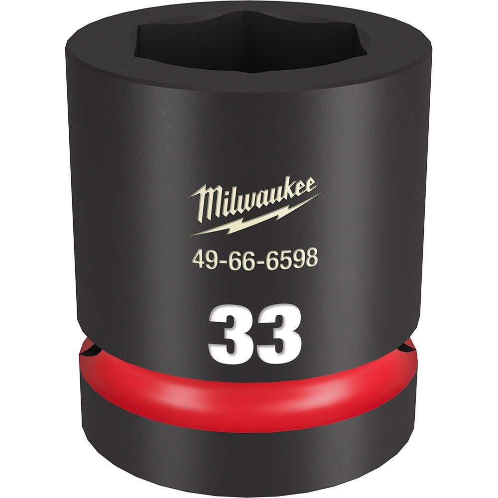 Milwaukee 49-66-6598 SHOCKWAVE Impact Duty™ 1"Drive 33MM Standard 6 Point Socket