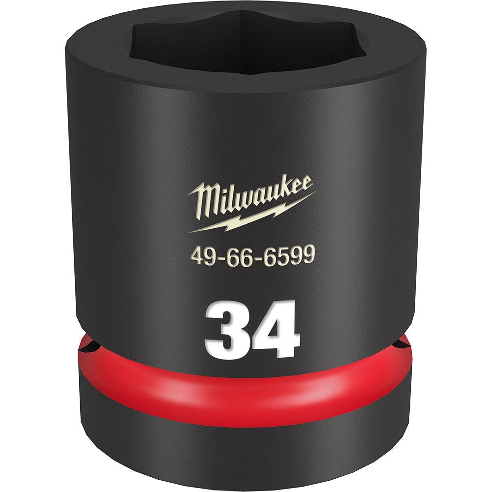 Milwaukee 49-66-6599 SHOCKWAVE Impact Duty™ 1"Drive 34MM Standard 6 Point Socket