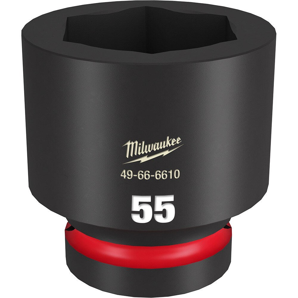 Milwaukee 49-66-6610 SHOCKWAVE Impact Duty™ 1"Drive 55MM Standard 6 Point Socket